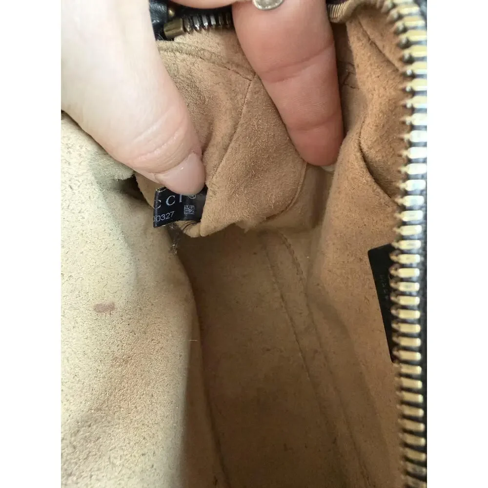 Gucci Crossbody Bag Womens Small Black Leather GG Marmont Camera Made In Italy - Picture 12 of 16